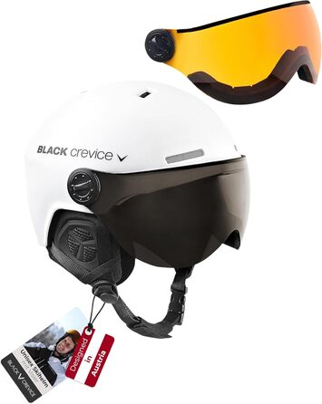 Шолом гірськолижний Black Crevice Arlberg з візором (S, білий)