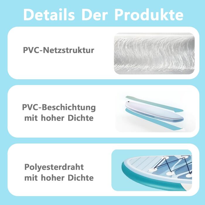 Надувний SUP дошка CASSILANDO Stand Up Paddle Board 335см з аксесуарами та сумкою для перенесення. Підходить для йоги, риболовлі, серфінгу, для дорослих та підлітків.
