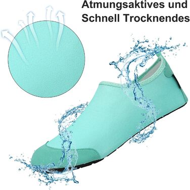 Чоботи для душу SAGUARO Unisex, аквашузи чоловічі та жіночі, розмір 36-47, EU 44/45, блакитний