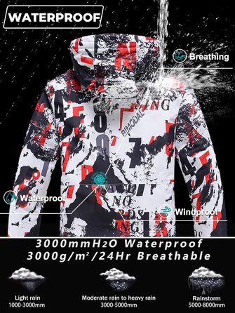 Сніговий костюм чоловічий HOUZONIY, комплект 2-х частин, XL, чорний