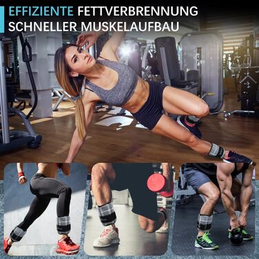 Набір обважнювачів для щиколоток і рук DH FitLife, 2 шт по 2,5 кг, регульована вага, для фітнесу та силових тренувань