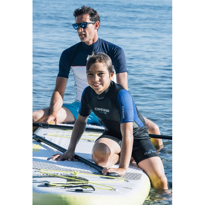 Надувна SUP-дошка Cressi Isup 12'2'' комплект для дорослих, сіро-флуоресцентна, швидке накачування, повний набір аксесуарів