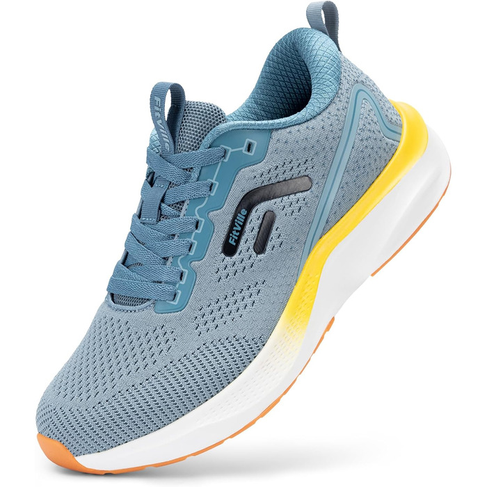 Кросівки для бігу чоловічі FitVille широкі (44.5 EU) – дихаючі, спортивні, для занять спортом, вулиці, біг, блакитні