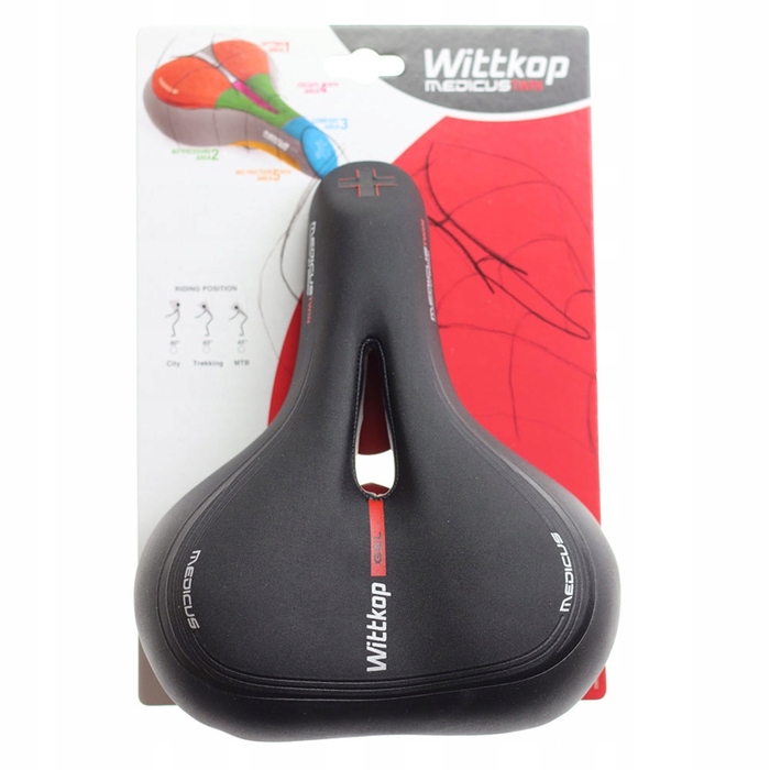Велосипедне сідло Wittkop TWIN Medicus 3.0 City, 250x210 мм