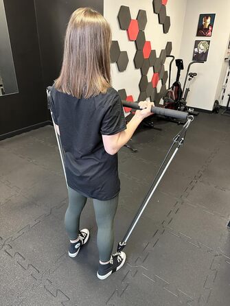 Набір Pilates Bar MuscleForge з 4 еспандерами, фітнес-набір для йоги, тренажер для талії та пресу, скульпт-стікт для домашніх тренувань для жінок і чоловіків