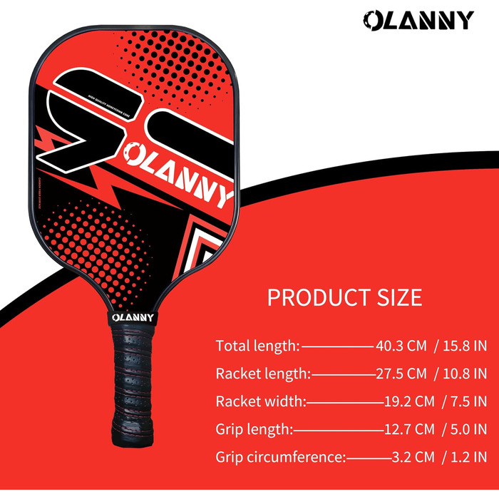 Набір для піклболу Graphit Pickleball: преміум-ракетки з волокнистою поверхнею та полімерним ядром, м'ячики, запасний м'який хват та сумка (чотириколірні ракетки)