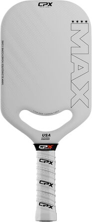 Pickleball-Paddel CPX MAX Series: Вуглецеве волокно, T700, професійна якість, довга форма, 14 мм ядро, зручний захват, довговічний, дизайн Chicago