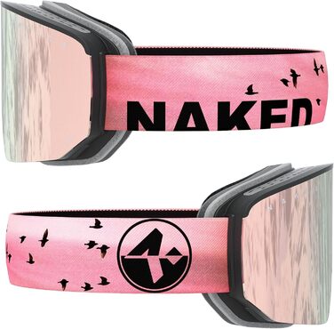 NAKED Optics NOVA: гірськолижні маски для чоловіків та жінок, сноуборд маски, захист від поганої погоди, змінними лінзами, Birdy