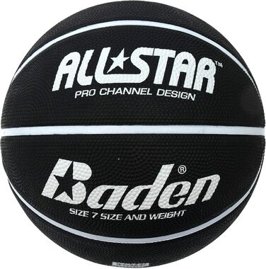 Баскетбольний м'яч Baden All Star Unisex чорний/білий
