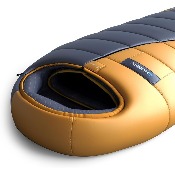 Сплячий мішок Husky Enjoy 4 сезони до -25°C, зимовий спальник для дорослих, кемпінг, трекінг, 230x85 см