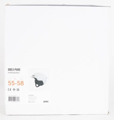 Легкий захисний шолом для лиж та сноуборду POC Obex Pure Hydrogen White M-L (55-58 см)