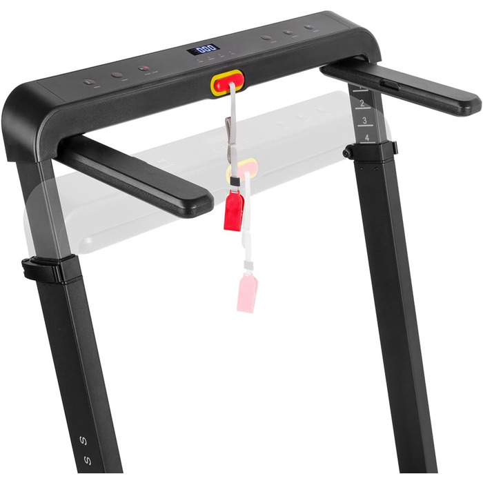 Біговий тренажер FITFIU MC-240: складаний, з підставкою для ПК, швидкість до 16 км/год, підключення до додатку, ручне нахил, потужність 1875 Вт, вантажопідйомність 120 кг