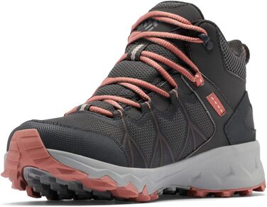 Черевики для туризму жіночі Columbia Peakfreak II Mid Outdry WP, сірі (Dark Grey x Dark Coral), 42 EU
