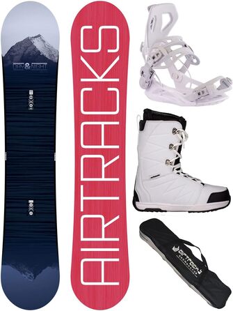 Жіночий сноуборд-комплект Airtracks Day & Night Rocker 144 см з кріпленнями Fastec Master W, черевиками Star W 39 та сумкою