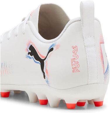 Дитячі футбольні бутси PUMA Future 8 Play Mg Jr - біло-червоні, розмір 34.5 EU
