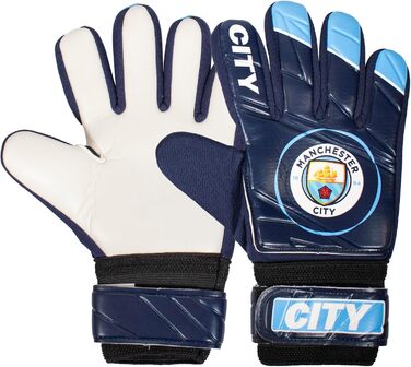 Дитячі воротарські рукавички Manchester City FC - Офіційний мерч, подарунок для юних футболістів 5-10 років