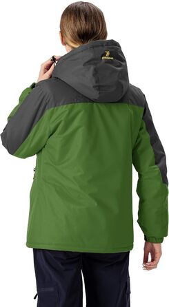 Жіноча зимова куртка YSENTO: водонепроникна, софтшелл, флісова, функціональна з капюшоном, білий (S, зелений)