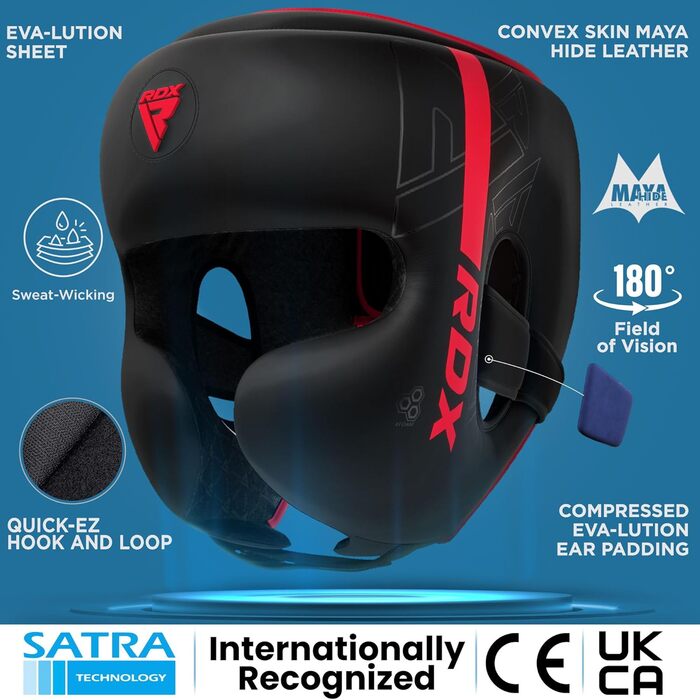 Дитячий боксерський шолом RDX для кікбоксингу, MMA, тайського боксу, карате, тхеквондо, тренувань, Maya Hide шкіра