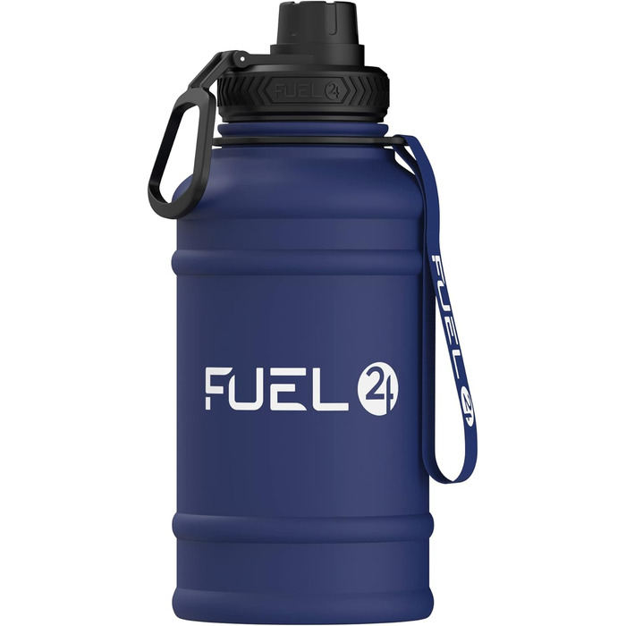 Fuel24 Extra Stark пляшка для води з нержавіючої сталі 1.3L та 2.2L, герметична, BPA Free, спортивна пляшка для фітнесу та тренувань, металева пляшка для води для дорослих, 1300 мл Candy