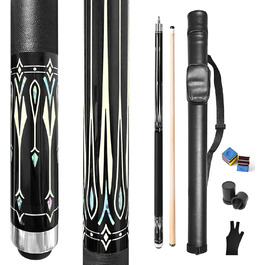 Більярдний кий Pool Queue, 58 дюймів, канадський клен, професійний, синьо-білий