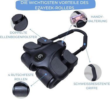 Ролер для пресу (ролер для живота) - тренажер для дому для чоловіків та жінок. Ролер для пресу, фітнес-обладнання для дому.