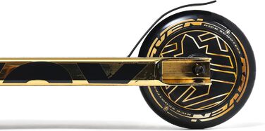 Самокат трюковий RAVEN Evolution Provox Gold 100мм для дітей та дорослих: PU+PP колеса, підшипники ABEC-7