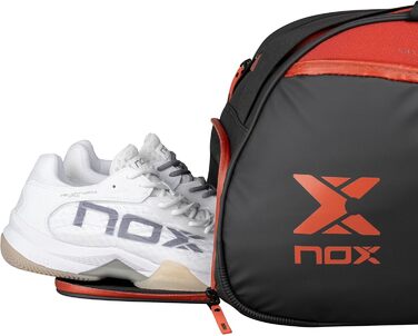 Сумка для паделу Nox Luxury Open Series, чорна з червоним
