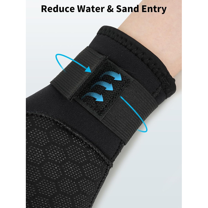 Чоловічі неопренові рукавички Sushall для плавання, серфінгу, каякінгу, дайвінгу, 3 шт., 5 мм, чорний (L)