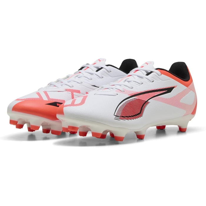 Жіночі футбольні бутси PUMA Ultra 5 Play FG/AG, 39 EU, білий/чорний/червоний