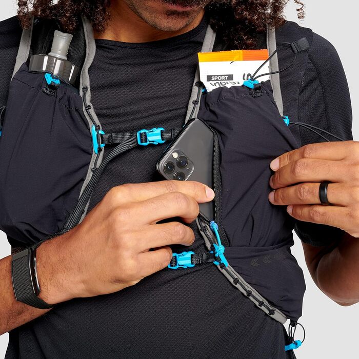 Чоловічий біговий жилет Ultimate Direction Race Vest 6.0, онікс, розмір S – трейловий рюкзак для бігу