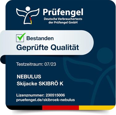 Чоловіча лижна куртка Nebulus Skijacke SKIBRÖK, світло-блакитна