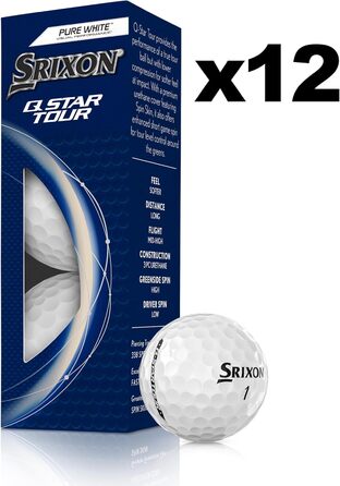 Гольф-м'ячі Srixon Q-Star Tour 5 2024, м'які, спін, 12 шт, унісекс