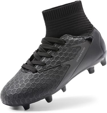 Футбольні черевики DREAM PAIRS для дітей (хлопчиків та дівчаток), дихаючі, унісекс, для тренувань та гри на відкритому повітрі, кольори: темно-синій, неоново-зелений, чорний. Розмір EUR 36, HZ19002K-E