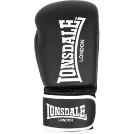 Боксерські рукавички Lonsdale Ashdon 12 унцій, унісекс, чорні/білі