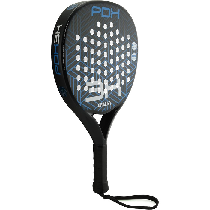 Ракетка для падел-тенісу Brimley Padelschläger Carbon PDX3K 3K-Carbon | Підходить для початківців та досвідчених гравців | 100% карбонова ракетка, Eva-наповнювач, зручна захисна сумка