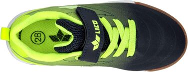 Дитячі спортивні черевики Lico Marlin для залу, 34 EU, блакитний/лимонний