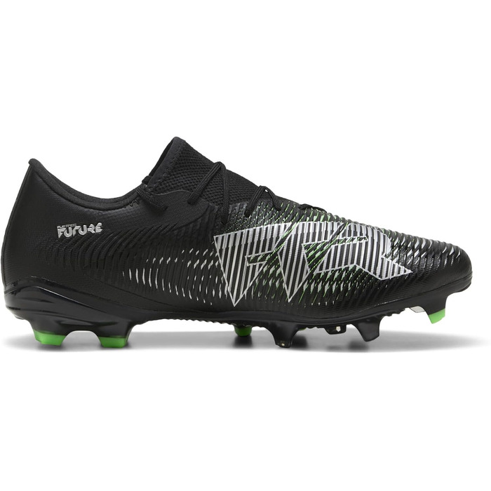 Футбольні бутси PUMA Future 8 Match Low Fg/Ag, 42 EU, Puma Black/Silver/Fluo Green
