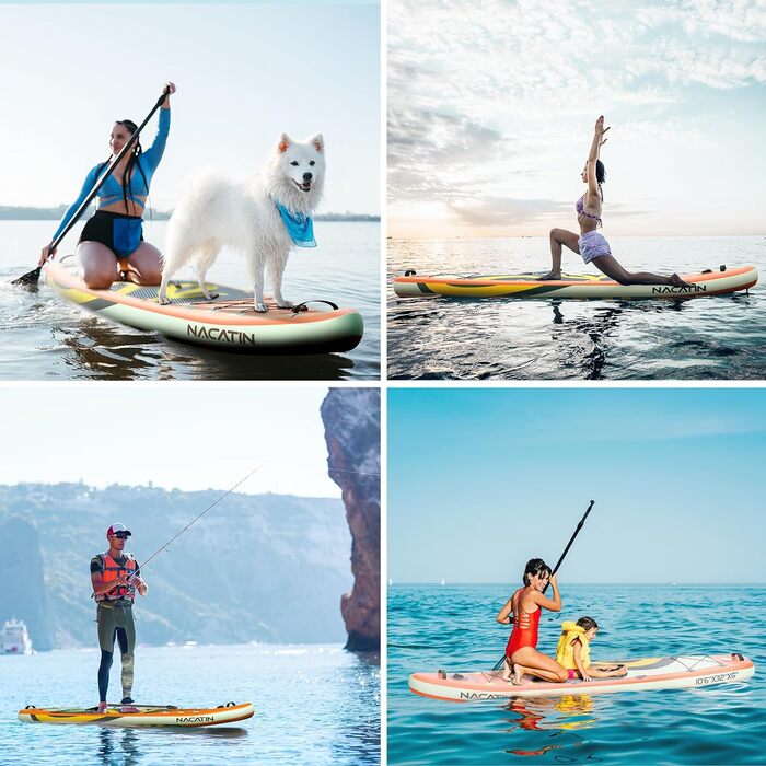 Надувна SUP-дошка 10'6'' з комплектом для каяка, повний набір для дорослих: весло, сидіння, рюкзак, аксесуари