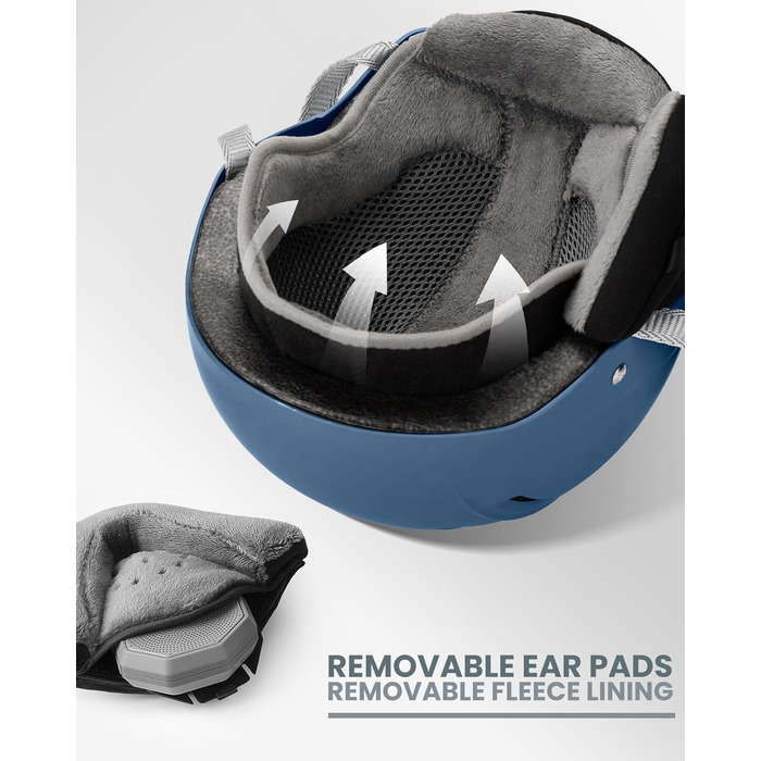 Шолом OutdoorMaster Kelvin II для сноубордингу та лижного спорту (Unisex), темно-синій (54-58 см)