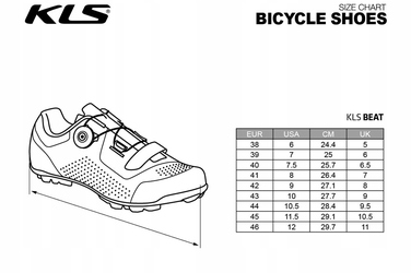 Туфлі для SPD (встібаються в педалі) Kellys BEAT MTB, р. 38