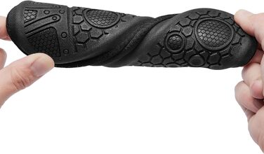 Чоловічі та жіночі аквашузи Raqua для плавання та відпочинку на пляжі, розмір 34-47, чорний (EU Bd104)