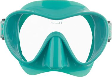 Маска для снорклінгу та дайвінгу Cressi F1 Small – унісекс, без рамки, м'який силікон, блакитний колір