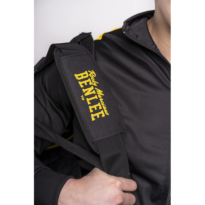 Чоловіча спортивна сумка Benlee Rocky Marciano LOCKER 5, 90 см, чорна/жовта, з плечовим ременем