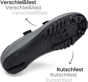 Велотуфлі для чоловіків та жінок Mountainbike, MTB, Radsport, сумісні з SPD підошвою (40 EU, сірий)