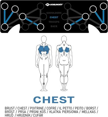 Багатофункціональна дошка для віджимань SCHILDKRÖT FITNESS, універсальний розмір