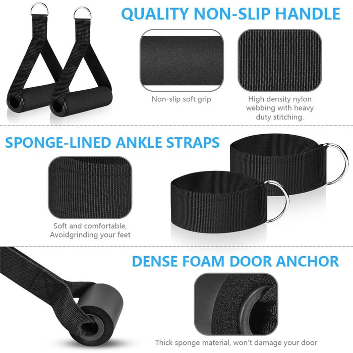 Набір еластичних стрічок Flintronic для фітнесу, силових тренувань та йоги, 150LBS, 12 шт.