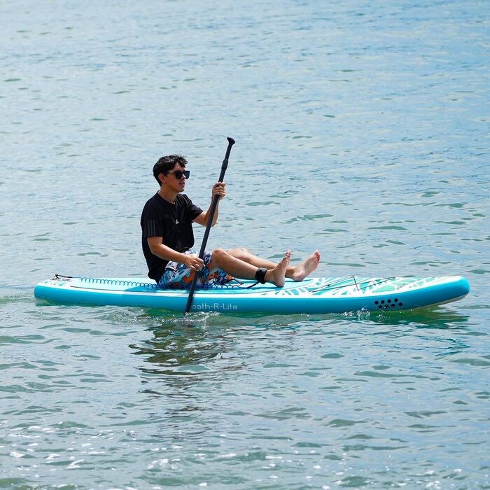 Надувна SUP-дошка FunWater для дорослих, комплект: весло, насос, рюкзак, шнур, водонепроникна сумка, для серфінгу та океану