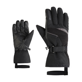 Чоловічі гірськолижні рукавички Ziener GALERIUS-Z з мембраною Gore-Tex, чорні, розмір 10