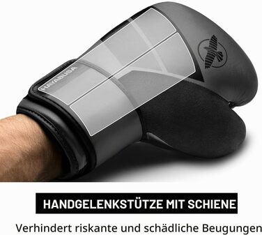 Боксерські рукавички Hayabusa S4 для чоловіків та жінок, вугільний колір, 14oz
