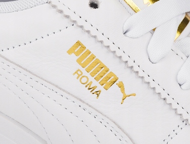Жіночі спортивні кросівки PUMA Roma Feminine, білі, шкіряні, р. 37